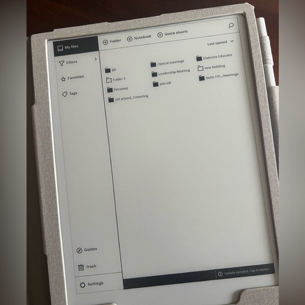 reMarkable 2 digital notebook